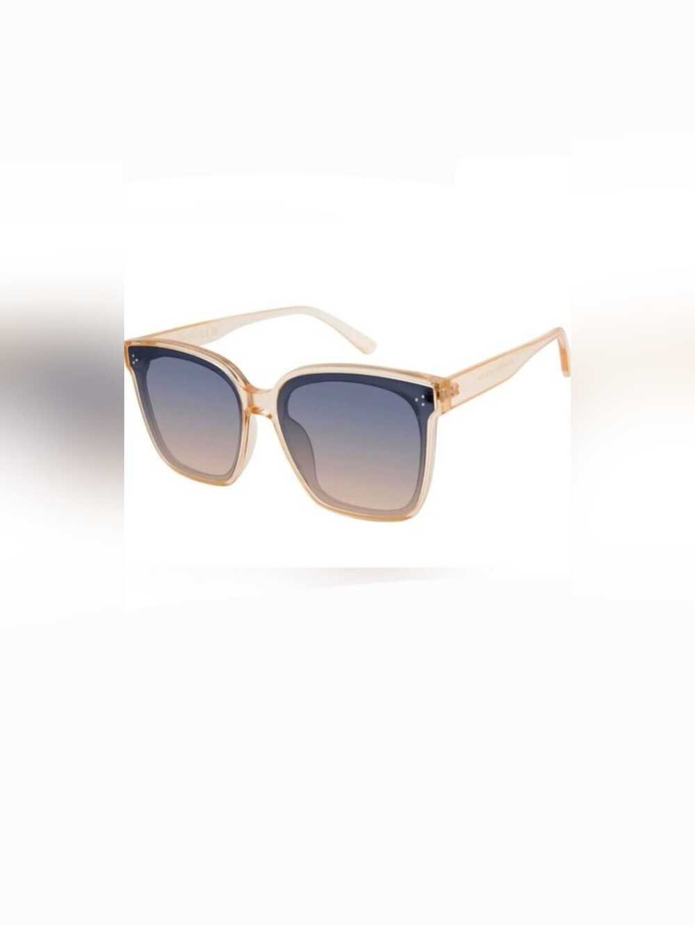 Jessica Simpson J6128 nude crystal Retro Square Uv400 Protection Sunglasses‎ new